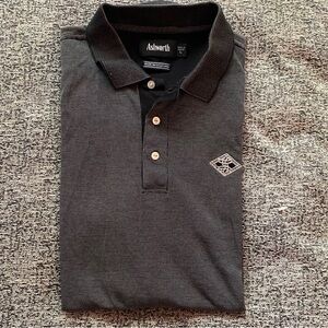 Ashworth Black and Gray Golf Polo Men’s Large